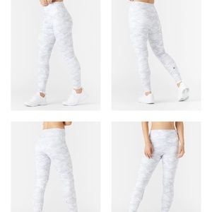 white camo leggings
